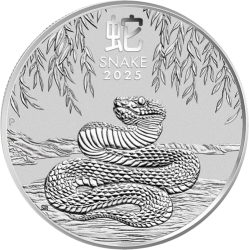 1/2 унция сребърна монета Австралийски Лунар Змия 2025