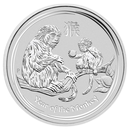 1 унция сребърна монета Австралийски Лунар Маймуна 2016