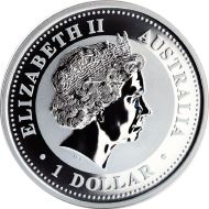 1 унция сребърен австралийски лунар Куче 2006