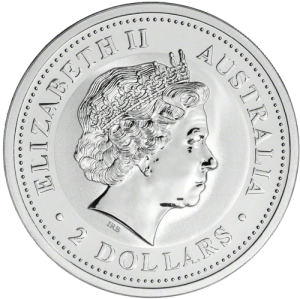 2 унции сребърен австралийски лунар Куче 2006