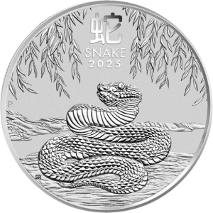 1/2 унция сребърна монета Австралийски Лунар Змия 2025