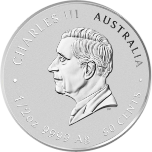 1/2 унция сребърна монета Австралийски Лунар Змия 2025