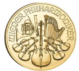 1/10 унция златна монета Виенска Филхармония