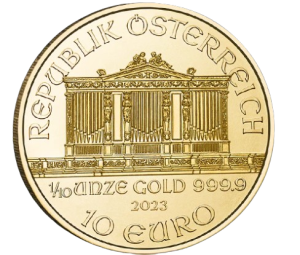 1/10 унция златна монета Виенска Филхармония